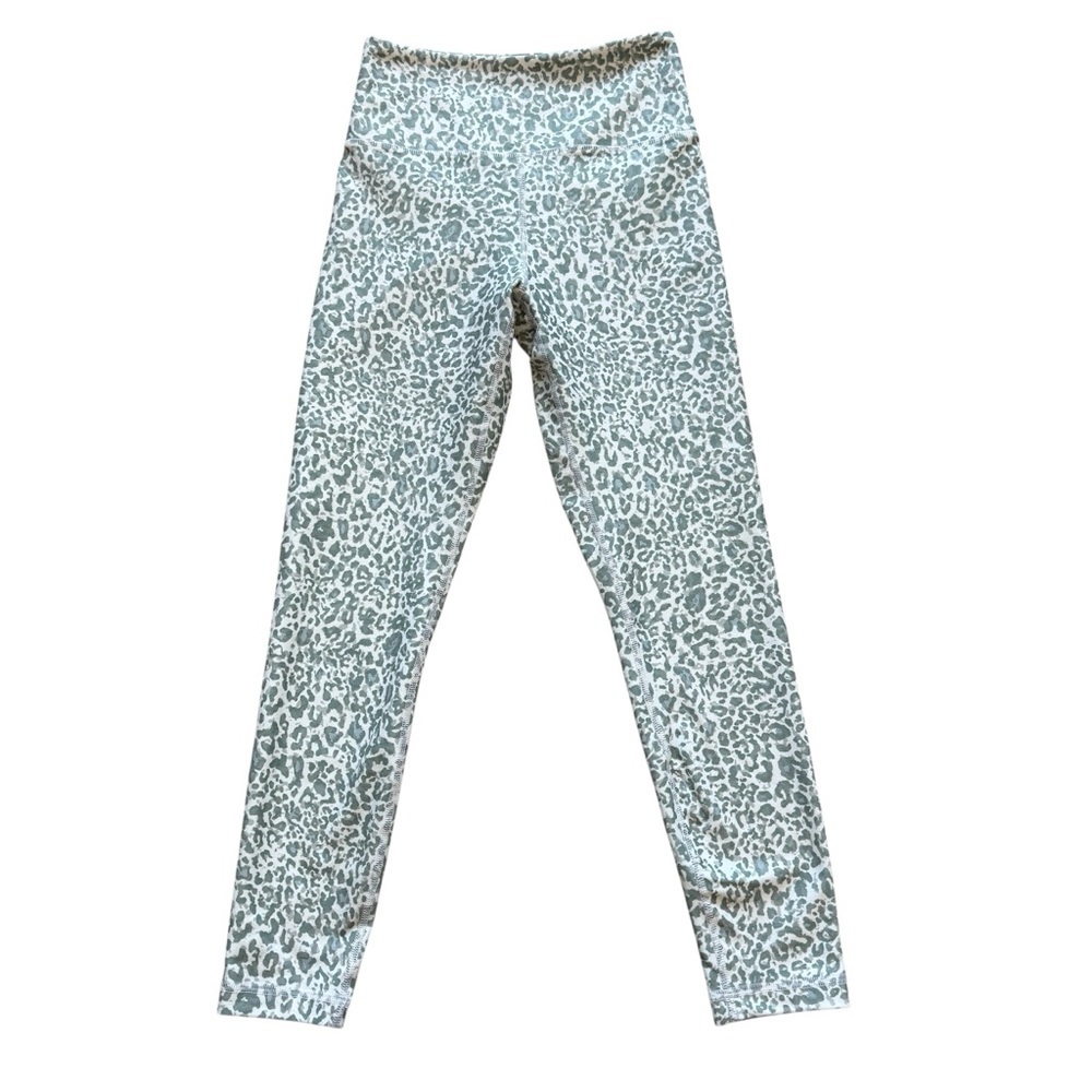 Balance Collection Animal Print Activewear Pants Green/Gray Women’s Size M Gym